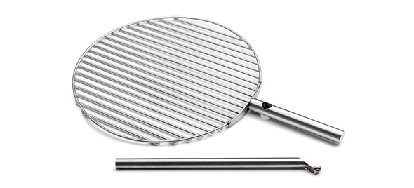 Grille et tige fabriquées en inox pour brasero Triple Höfats