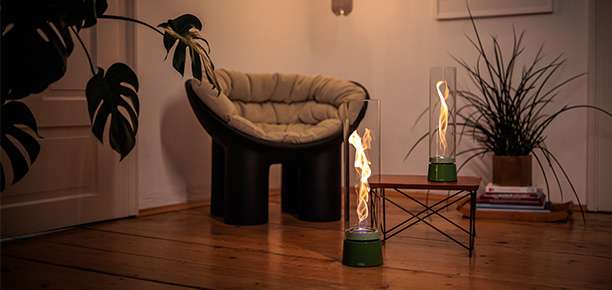 Lampe de table SPIN air 900 vert émail
