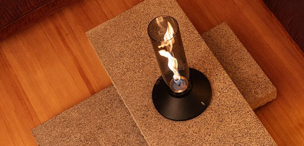 Feu de table SPIN X 900 Höfats tout noir design minimaliste