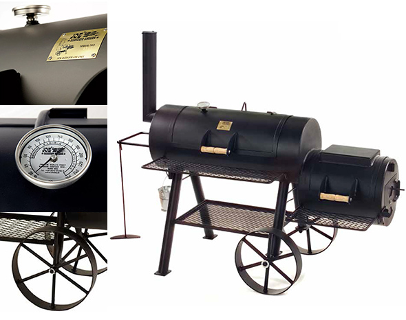 Zoom sur les options de la locomotive Longhorn 16 Joe's Barbecue