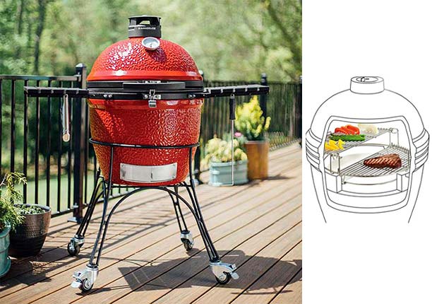 Classic 2 Kamado Joe sur terrasse