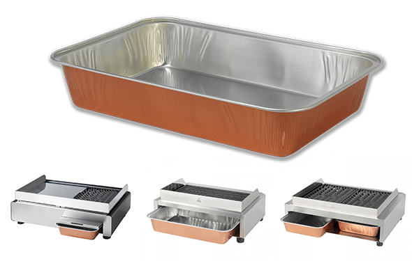 Barquette aluminium avec couvercle cuisson four