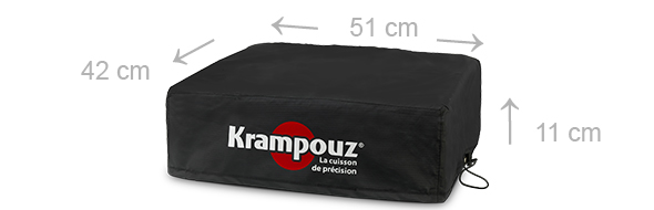 Dimensions de la housse imperméable de protection Barbecue Electrique Mythic XL Krampouz