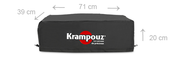 Dimensions de la housse de protection Plancha 64 cm Saveur Krampouz