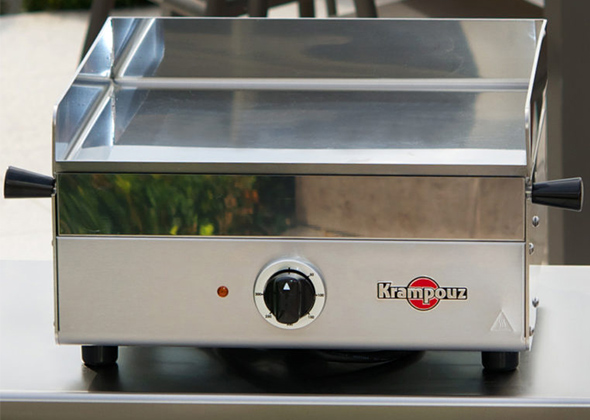 Plancha électrique Design compact inox Krampouz cuisson