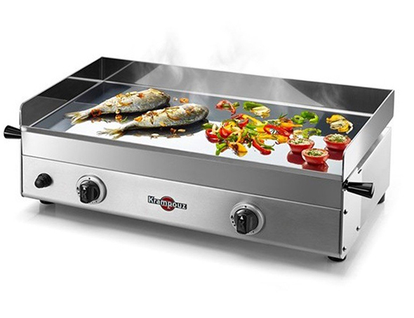 Plancha gaz Design inox Krampouz grande plaque de cuisson