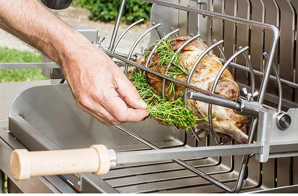 Barbecue à cuisson verticale Mendy inox
