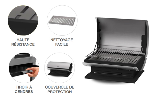 Caractéristiques du barbecue Le Marquier DUO XL 60