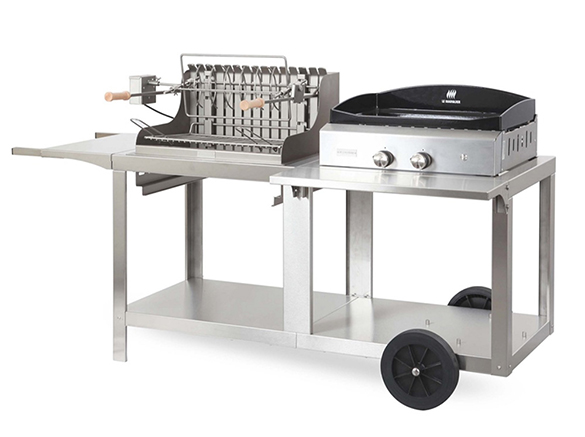 Barbecue mixte Mendy-Alde Baia Inox Le Marquier