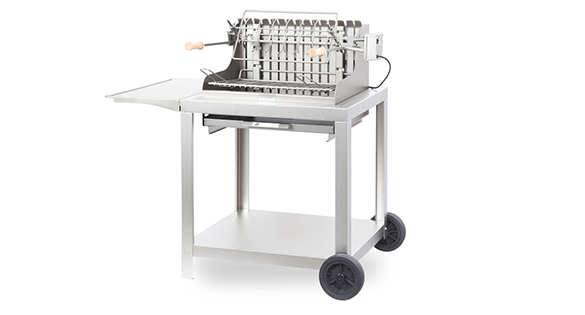 Barbecue Mendy inox marin sur chariot Le Marquier
