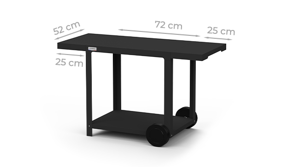 Dimensions et caractéristiques de la desserte Pure XL noire