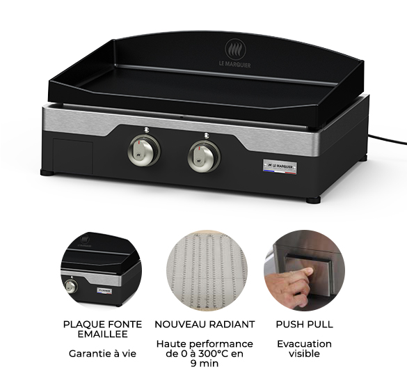 Caracteristiques plancha Allure 260 noire électrique