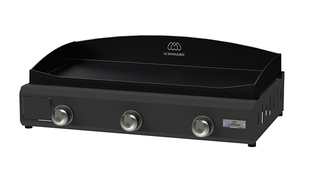 Plancha gaz Amalia Pro 375 noire Le Marquier