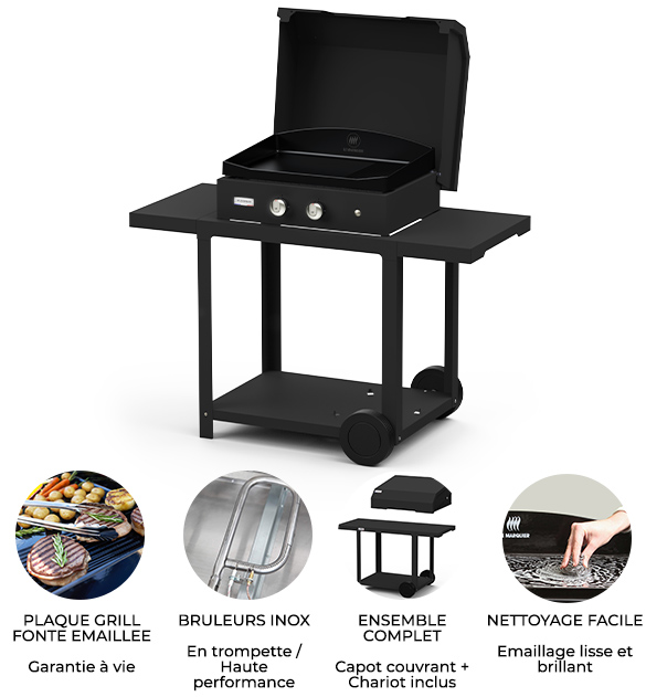 Avantage du combo Plancha Pure Edition Grill Le Marquier Noir