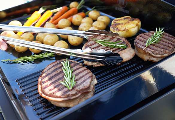 Cuisson steaks plancha Pure Grill 260 noire