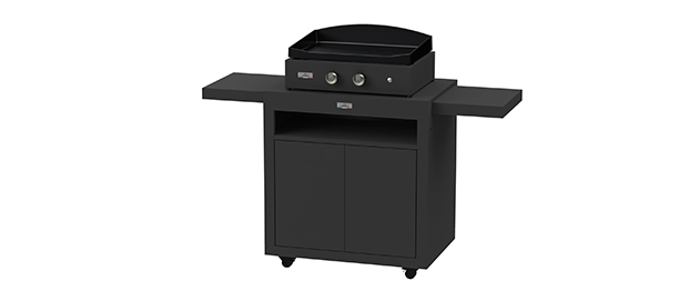 Combo plancha gaz Pure 260 sur chariot Le Marquier