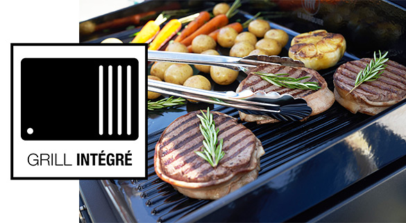 Plaque de cuisson mixte ambiance