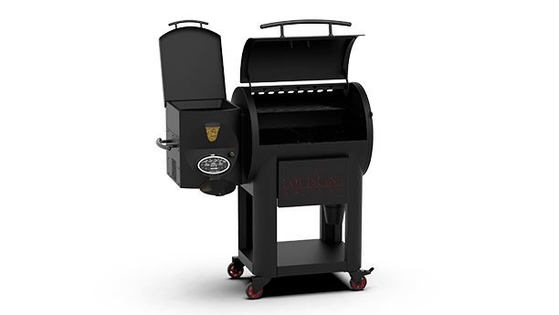 Vue face du barbecue Founder Premier 800 ouvert