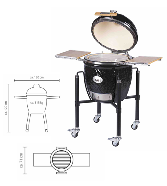 Caractéristiques du barbecue Monolith Classic Pro 2.0