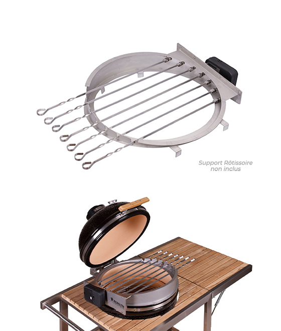 Set 7 pics à brochette barbecue Monolith