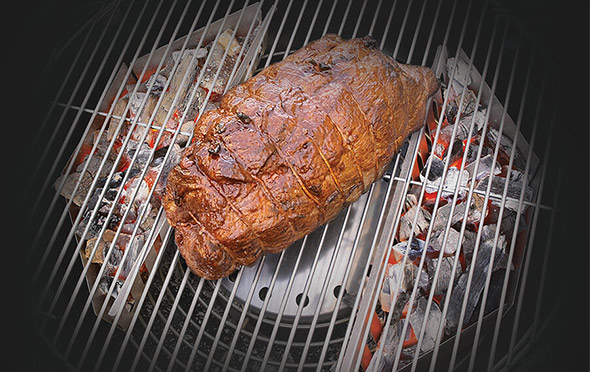 2 paniers à charbon en acier aluminé sous grille de cuisson - Napoleon