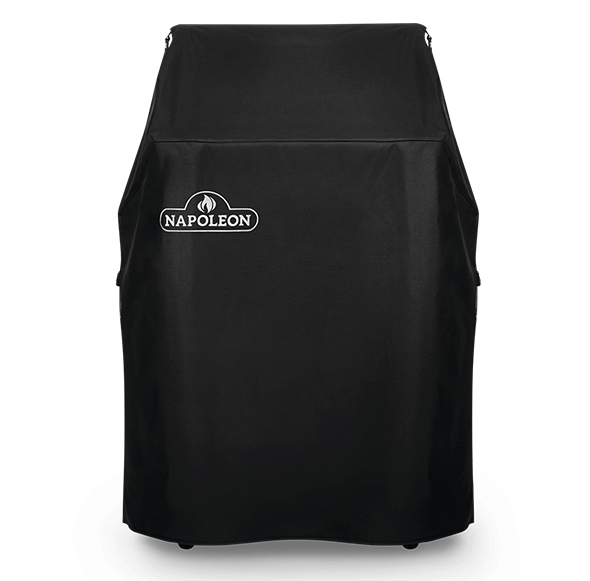 Housse de protection sur barbecue Napoleon Rogue 365 tablettes repliées