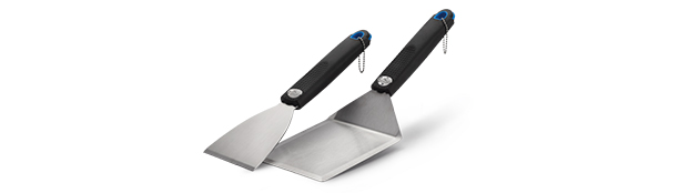 Set de 2 spatules en inox Napoléon pour plancha