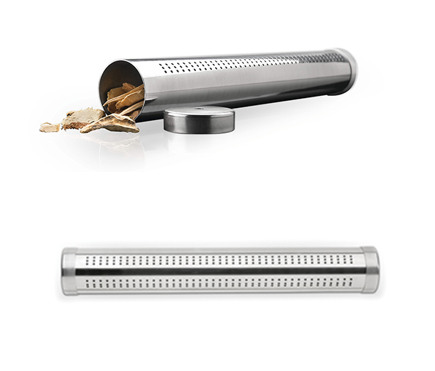 Tube Fumoir à Granulés En Acier Inoxydable 304 - 15,2 Cm - Pour Barbecue Gaz Et Charbon - Fumage Viandes Légumes