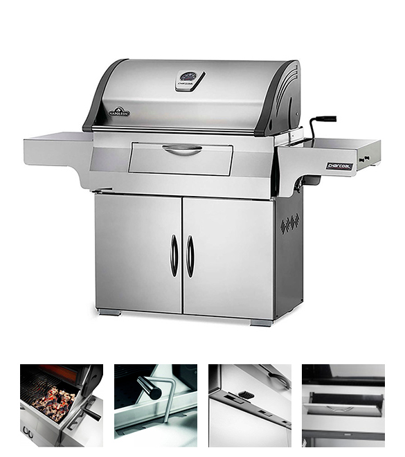 Fonctionnalités barbecue charbon PRO 605