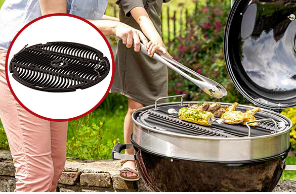 Grille de cuisson en fonte 54,5 cm articulée