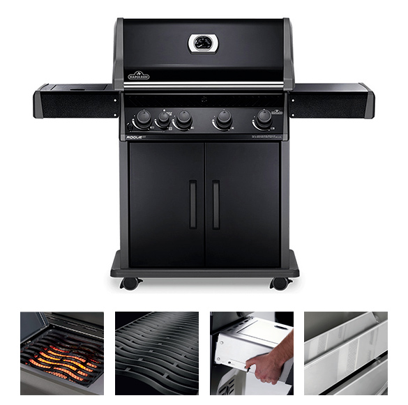 Fonctionnalités du barbecue Napoléon Rogue XT 525 noir