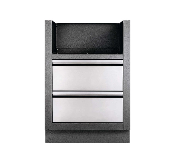 Meuble Oasis 2 tiroirs pour réchaud latéral encastrable à 2 feux Série 700 Napoléon