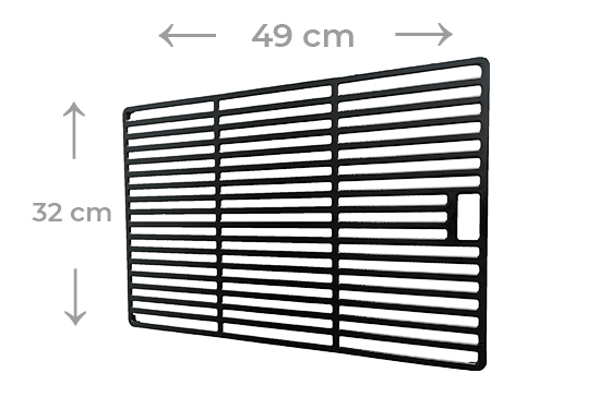 Caractéristiques des grilles de cuissons Nordic Flame en fonte émaillée pour Genesis 300 de Weber