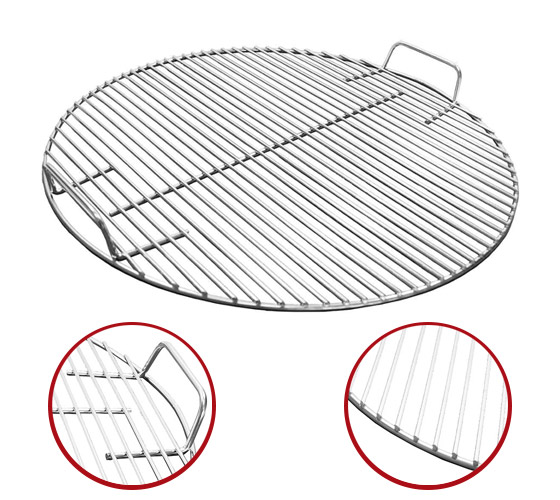 Grille Inox Nordic Flame de rechange pour Barbecue Charbon 57 cm