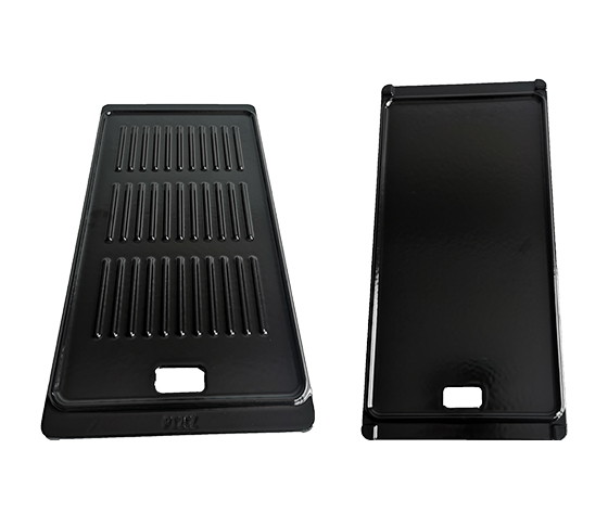 Plancha Générique Réversible en fonte émaillée compatible Campingaz Barbecue - Nordic Flame