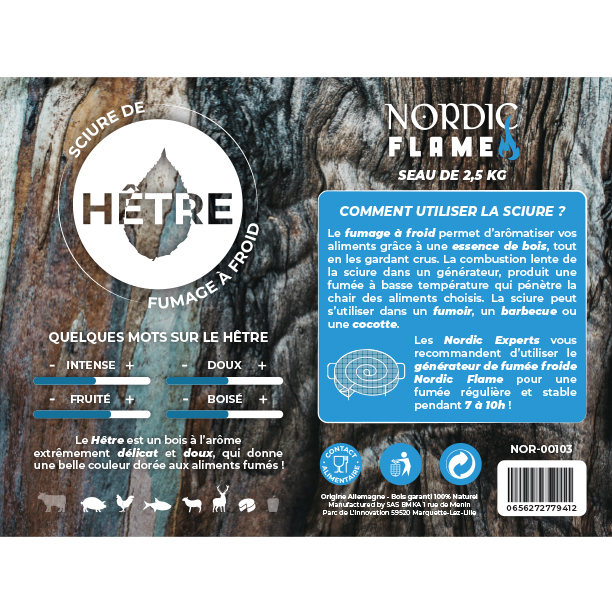 Informations sur la sciure de fumage Nordic Flame