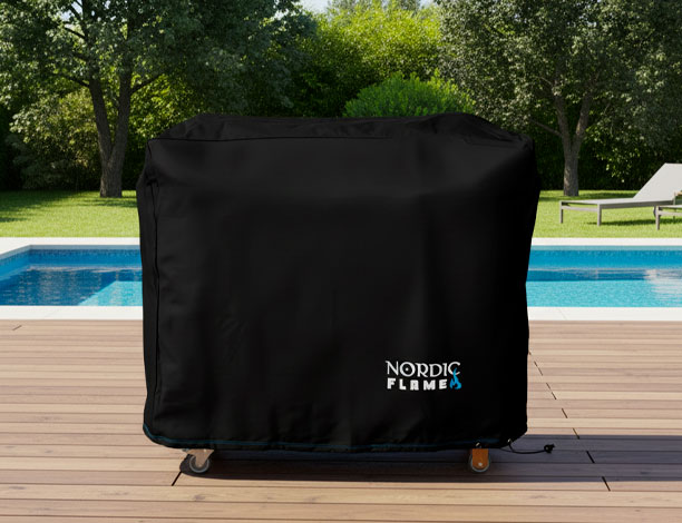 Housse Premium 100 pour plancha sur chariot Nordic Flame Ambiance