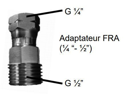 Raccord gaz 1/4 gauche à tétine pour Barbecues CADAC - Camping-car