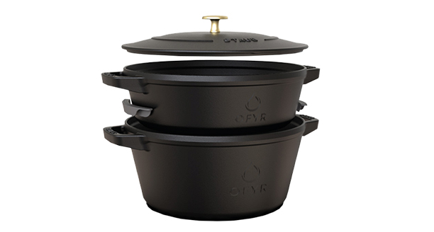 set de 2 cocottes en fonte Ofyr Staub empilables