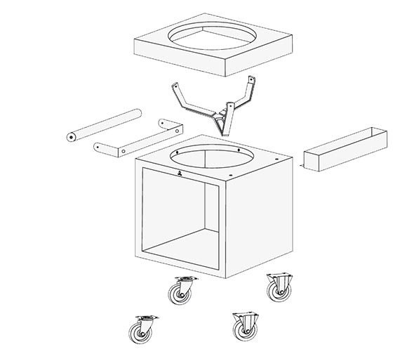 Schéma de la table PRO 65 Ofyr