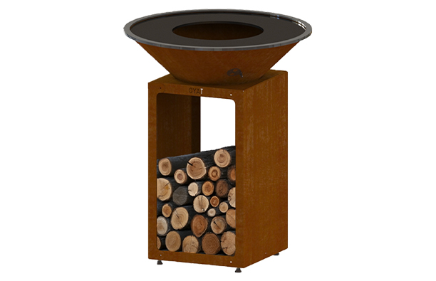 Brasero plancha B.B.O 78 en corten Oyat
