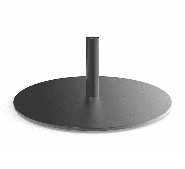 Pied rond noir pour lampadaire Paranocta