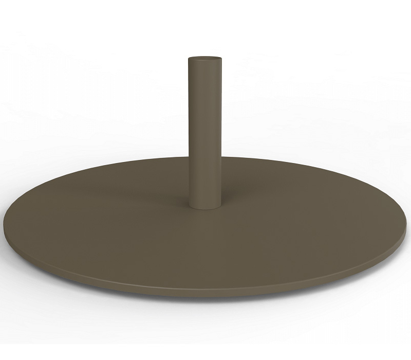 Support base ronde grise pour lampadaire Paranocta