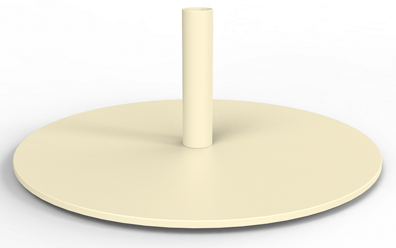 Base ronde ivoire pour lampadaire Paranocta