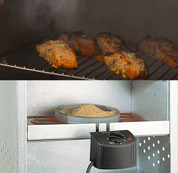 Allumage d'un fumoir Peetz 85 cm