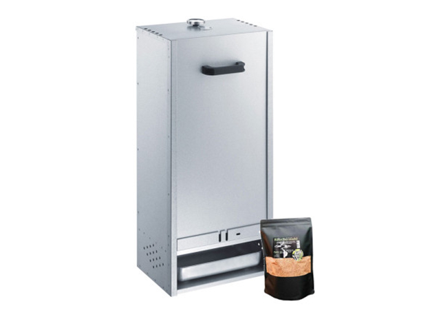 Armoire de fumage Peetz en acier aluminé 75 cm