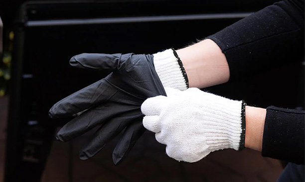 Gants en nitrile et en coton Pit Boss