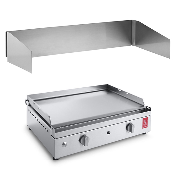 Parois anti-éclaboussures en inox pour Plancha Planet Chef 55