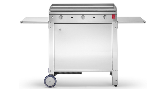 Chariot fermé en inox pour Plancha Planet Chef 80