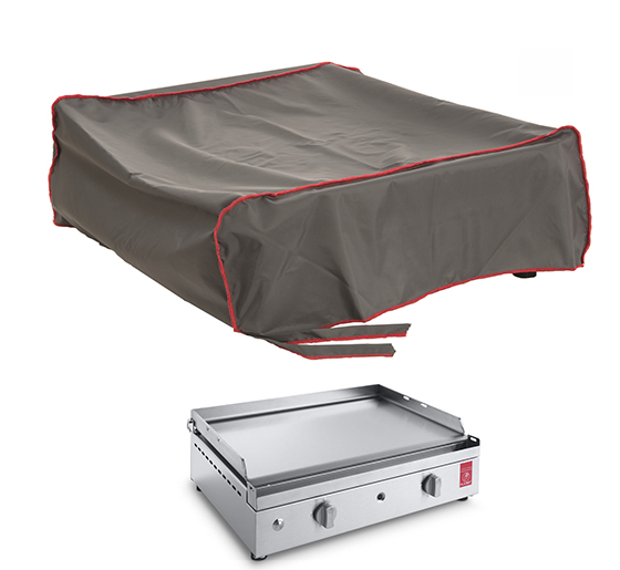 Housse de protection grise imperméable pour barbecue charbon et gaz